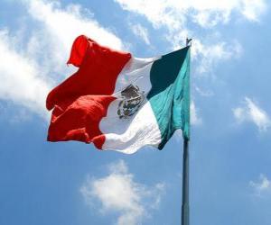 yapboz Meksika bayrağı